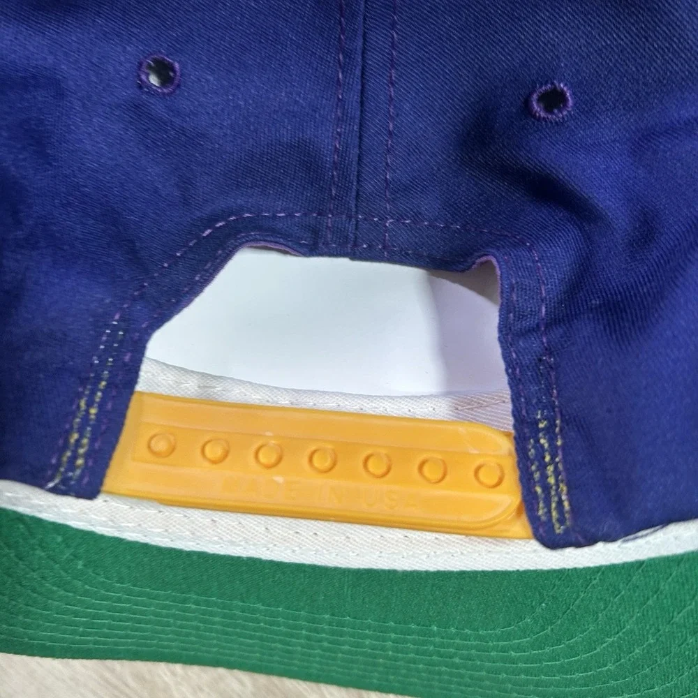 VTG LSU Tigers Snapback Hat College Purple Yellow P Cap Made in USA